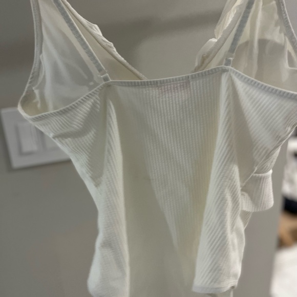 NEW one piece white bathing suit in Medium - Picture 3 of 5